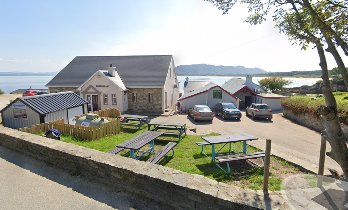 The Stores Bar in Portsalon overlooking Ballymastocker Bay